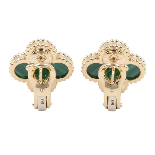 Van Cleef & Arpels Malachite Earrings Gold