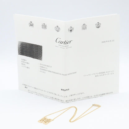 CARTIER Wishknot Mini K18 Diamond Necklace