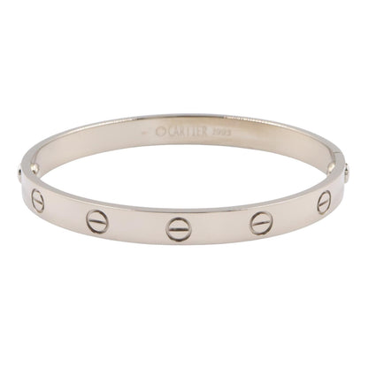 CARTIER Love Bracelet K18 White Gold Size 17