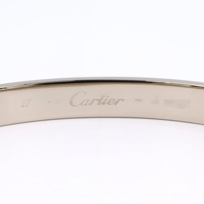 CARTIER Love Bracelet K18 White Gold Size 17