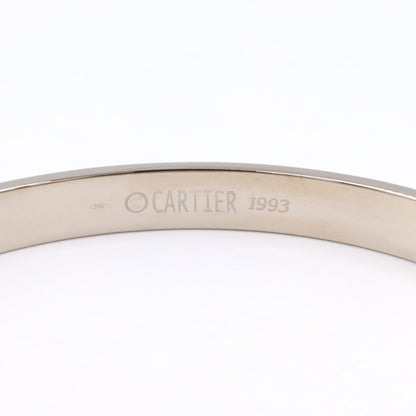 CARTIER Love Bracelet K18 White Gold Size 17