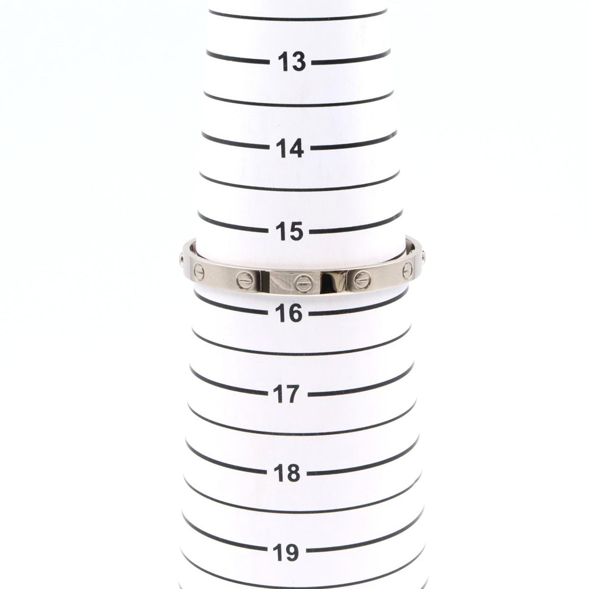 CARTIER Love Bracelet K18 White Gold Size 17