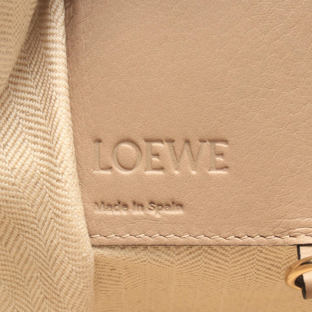 LOEWE Hammock Small 2-Way Beige Handle Bag