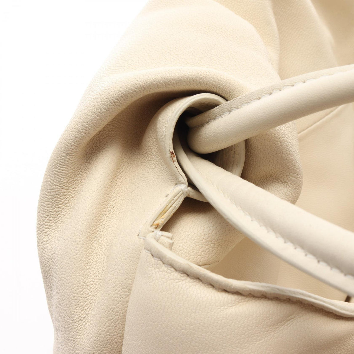CELINE Pillow Bag Leather Bag White