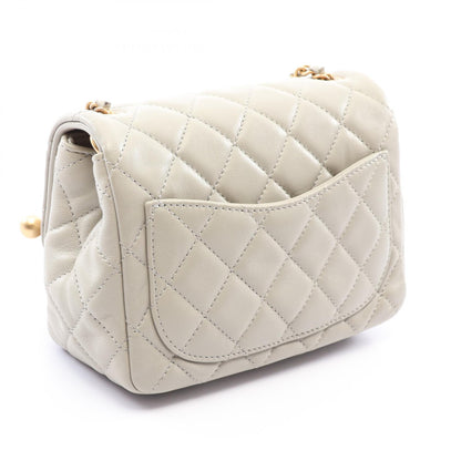 CHANEL Matelasse Lambskin Bag Gray