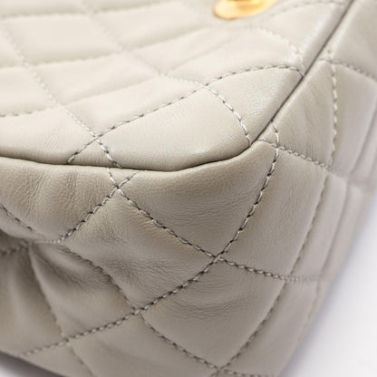 CHANEL Matelasse Lambskin Bag Gray