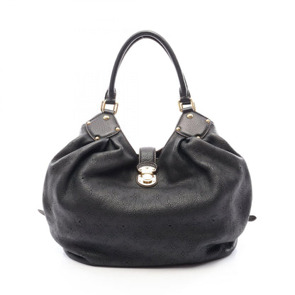LOUIS VUITTON Mahina L Leather Bag Black