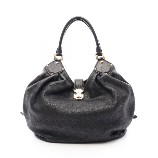 LOUIS VUITTON Mahina L Leather Bag Black
