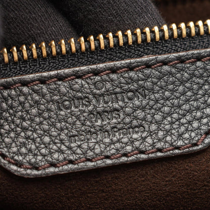 LOUIS VUITTON Mahina L Leather Bag Black
