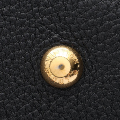 LOUIS VUITTON Mahina L Leather Bag Black