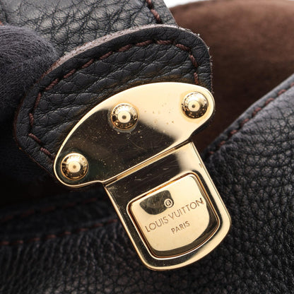 LOUIS VUITTON Mahina L Leather Bag Black