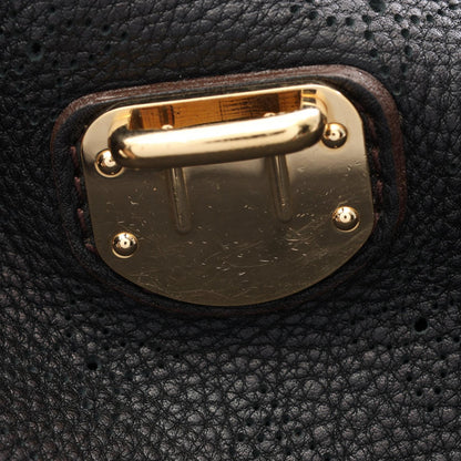 LOUIS VUITTON Mahina L Leather Bag Black