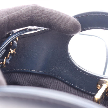 CHANEL 31 2WAY Leather Shoulder Navy Blue Shoulder Bag