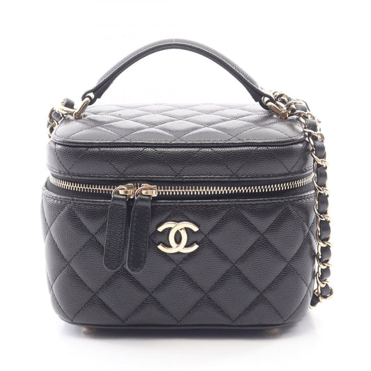 CHANEL Matelasse Caviar Skin Bag Black
