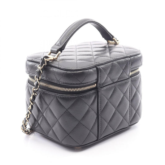 CHANEL Matelasse Caviar Skin Bag Black