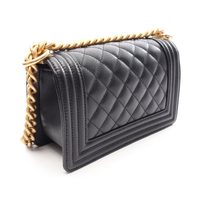 CHANEL Boy Chanel Small Caviar Bag Black