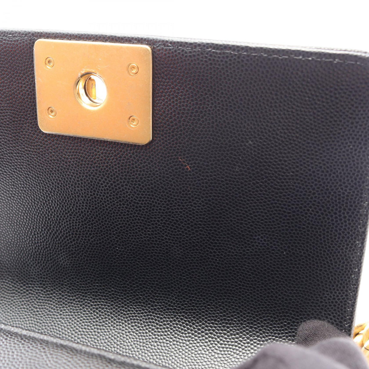 CHANEL Boy Chanel Small Caviar Bag Black