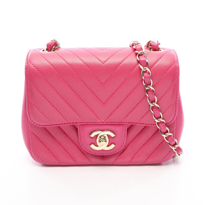 CHANEL Mini Matelasse Lambskin Bag Pink