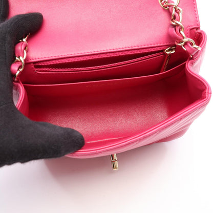 CHANEL Mini Matelasse Lambskin Bag Pink
