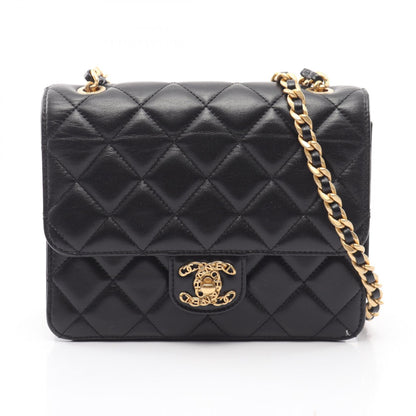 CHANEL Matelasse Lambskin Bag Black