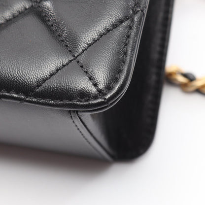 CHANEL Matelasse Lambskin Bag Black