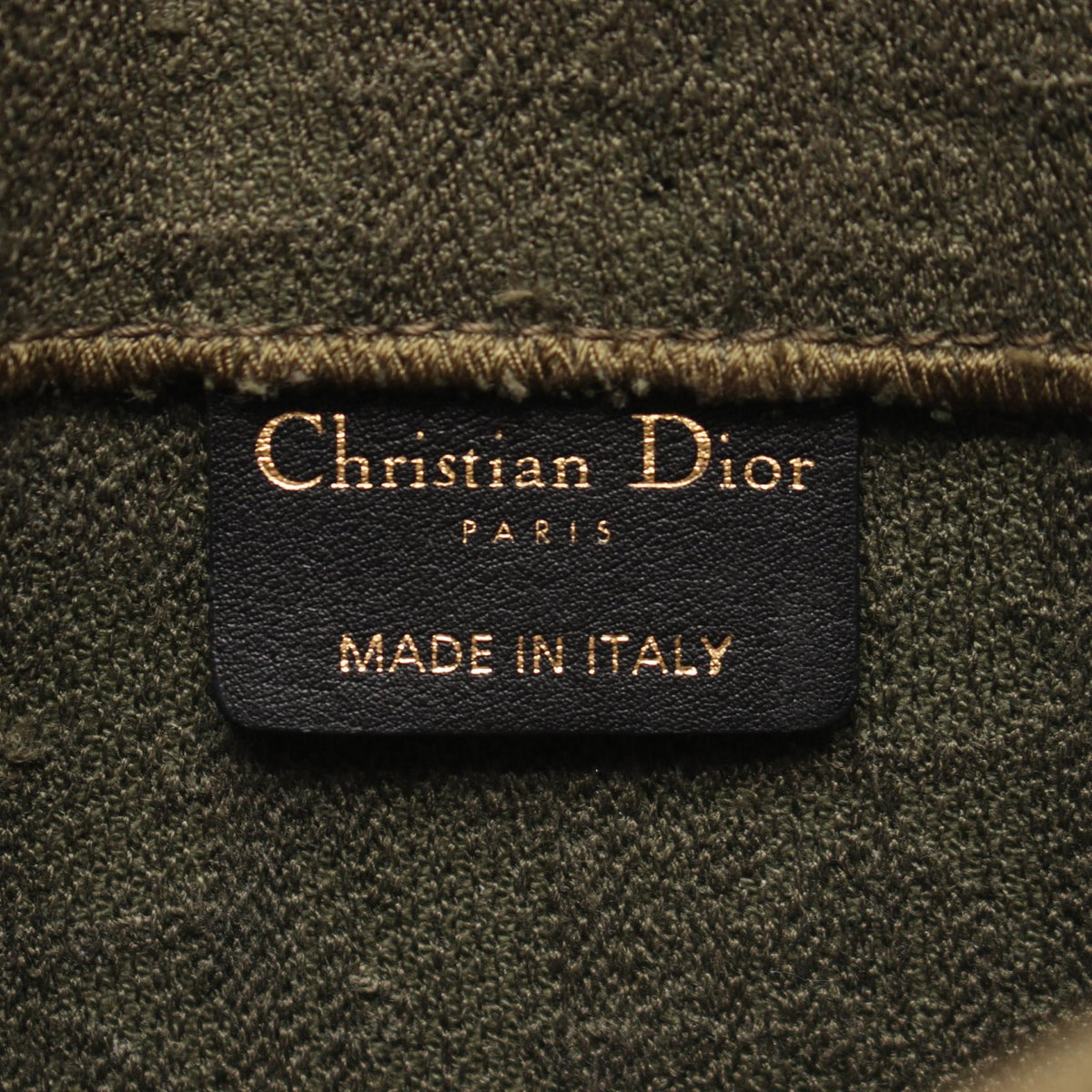 Dior Oblique Saddle Slim Leather Bag Green