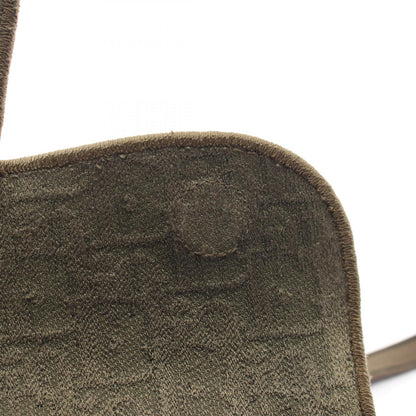 Dior Oblique Saddle Slim Leather Bag Green