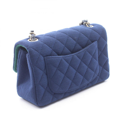 CHANEL Mini Matelasse 20 Blue Shoulder Bag