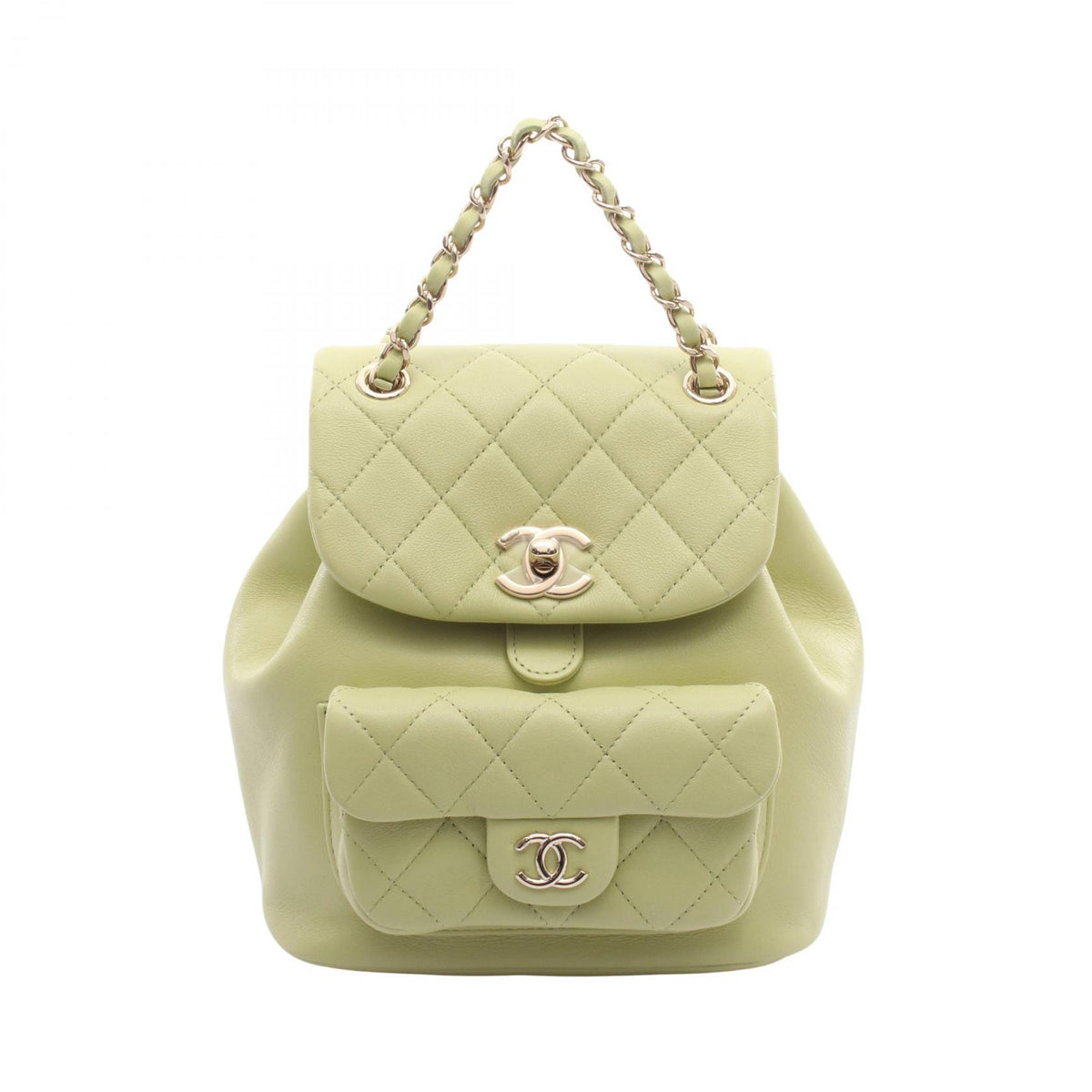 CHANEL Matelasse Leather Gold Hardware Backpack