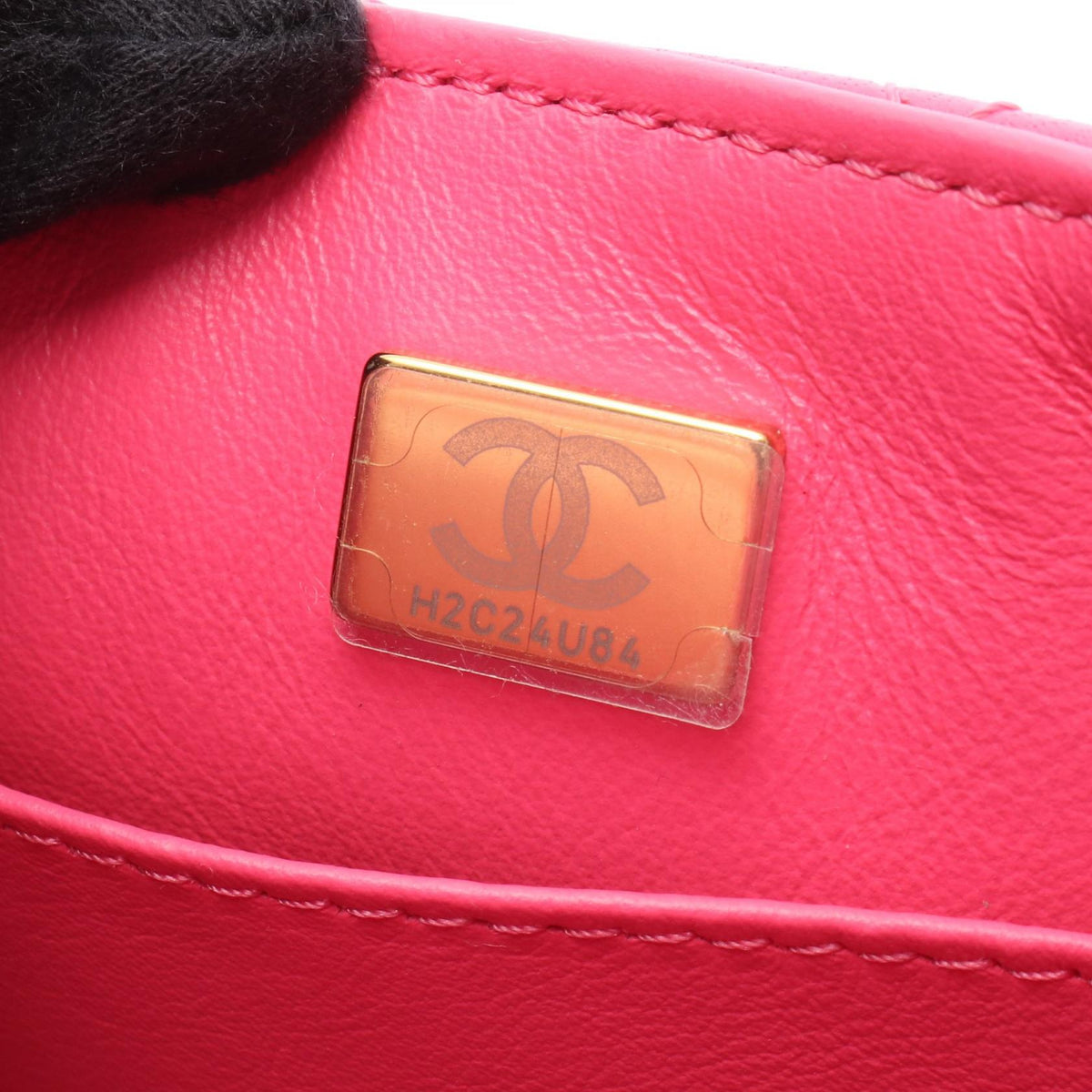 CHANEL Matelasse Mini Flap Chain Bag Pink