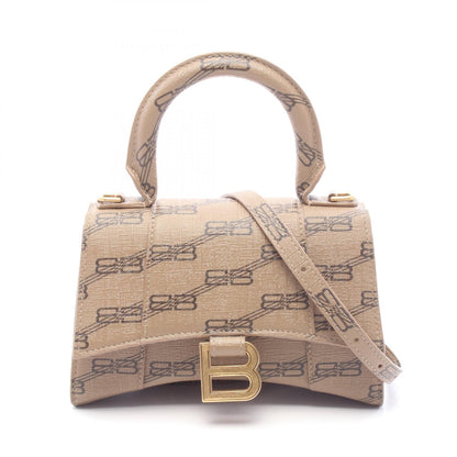 BALENCIAGA HOURGLASS XS 2-Way Bag Beige