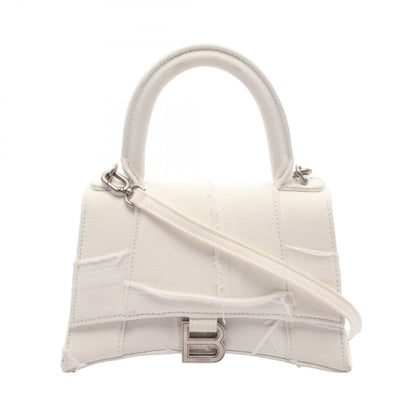 BALENCIAGA Hourglass Small Handbag White