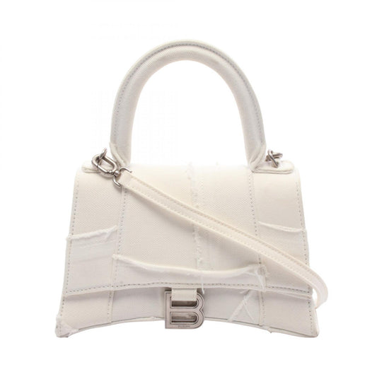 BALENCIAGA Hourglass Small Handbag White
