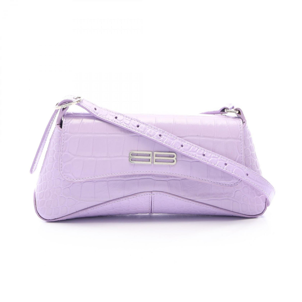 BALENCIAGA XX Small Croc Bag Purple