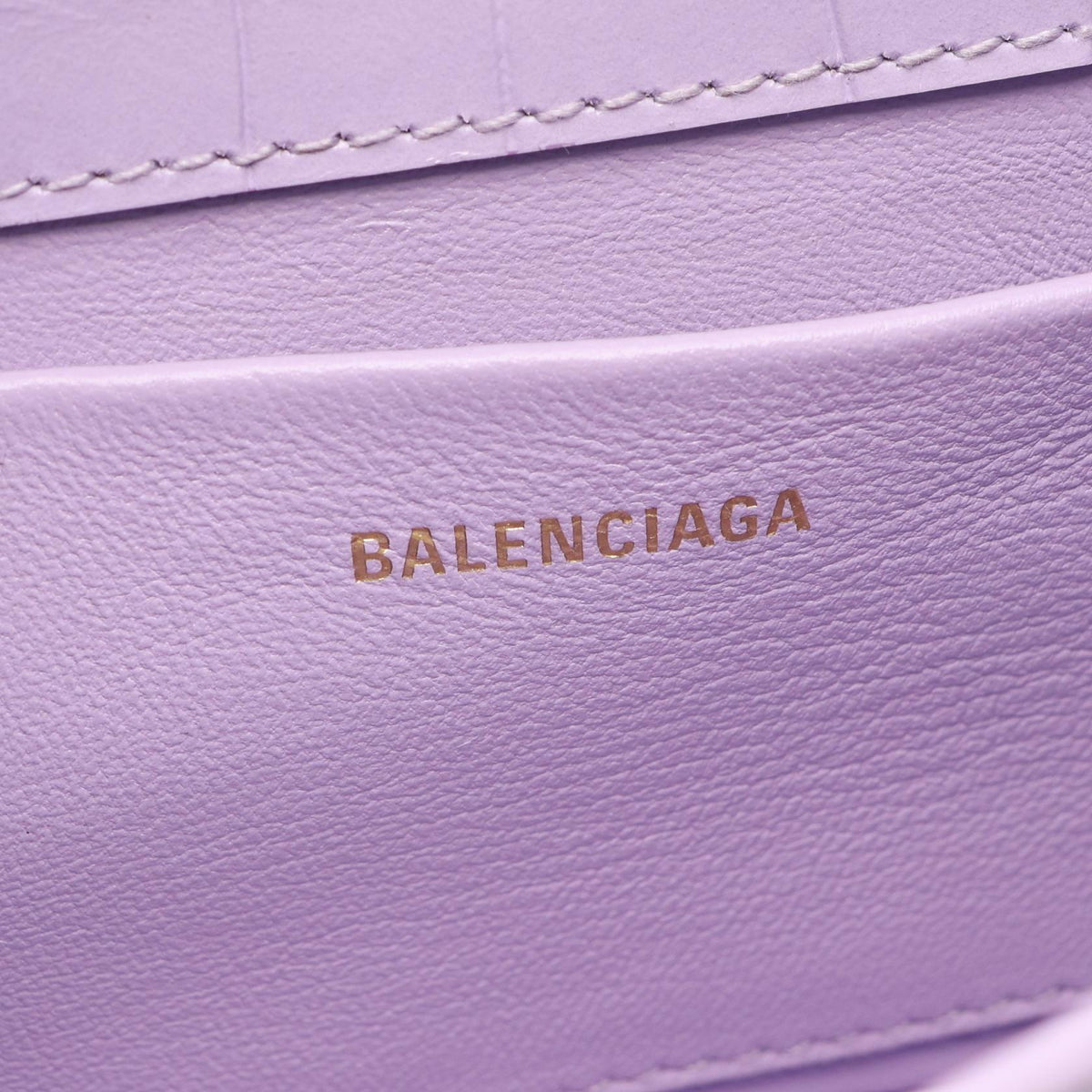 BALENCIAGA XX Small Croc Bag Purple