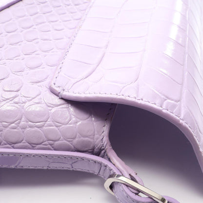 BALENCIAGA XX Small Croc Bag Purple