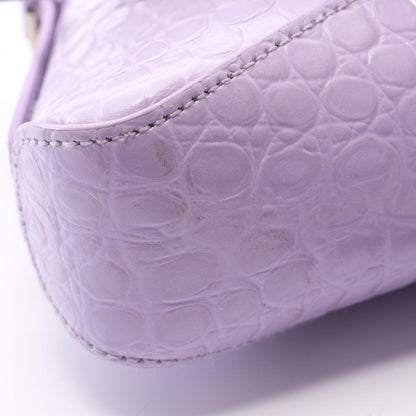 BALENCIAGA XX Small Croc Bag Purple
