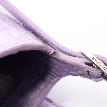 BALENCIAGA XX Small Croc Bag Purple