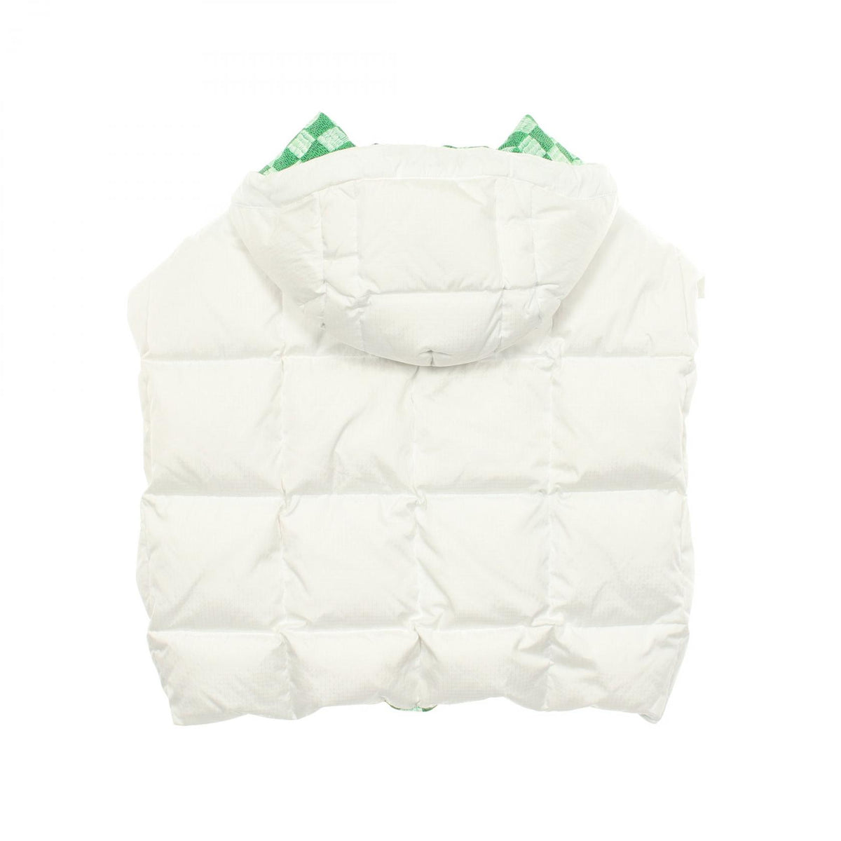 LOUIS VUITTON LV Match Hooded White Down Jacket Size 38