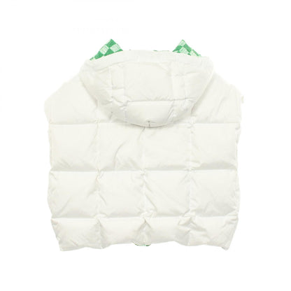 LOUIS VUITTON LV Match Hooded White Down Jacket Size 38