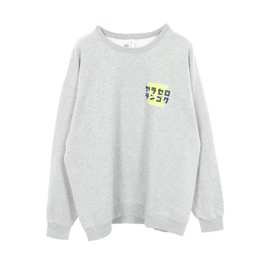 WACKO MARIA Print Cotton Poly Sweatshirt Gray Size XL