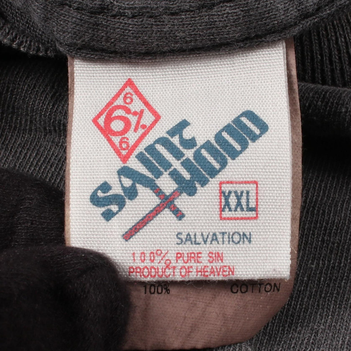 SAINT MICHAEL x NBHD Skull Print T-Shirt Gray Size XXL