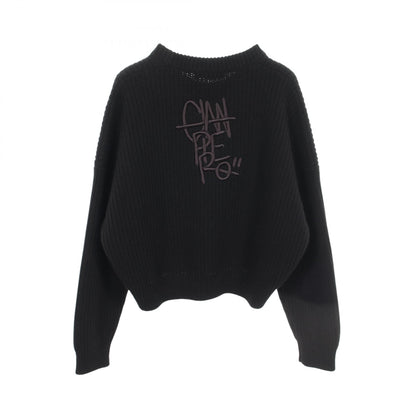 DOLCE & GABBANA Black Logo Crewneck Sweater Size 40