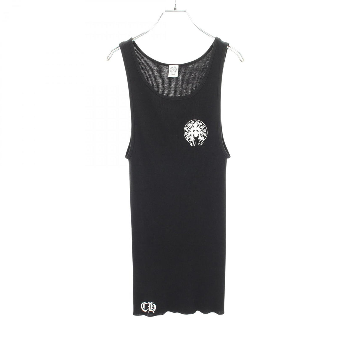 CHROME HEARTS Horseshoe Cemetery Cross Rib Top Black Size L