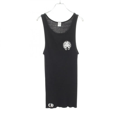 CHROME HEARTS Horseshoe Cemetery Cross Rib Top Black Size L
