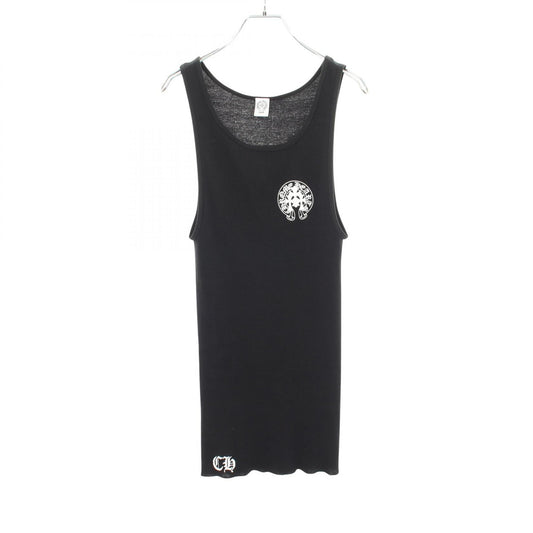 CHROME HEARTS Horseshoe Cemetery Cross Rib Top Black Size L
