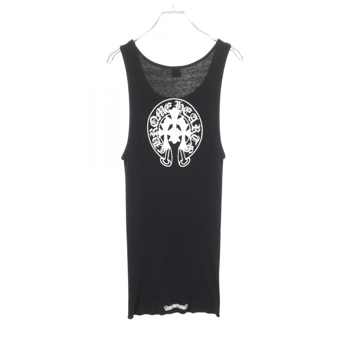 CHROME HEARTS Horseshoe Cemetery Cross Rib Top Black Size L