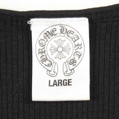 CHROME HEARTS Horseshoe Cemetery Cross Rib Top Black Size L