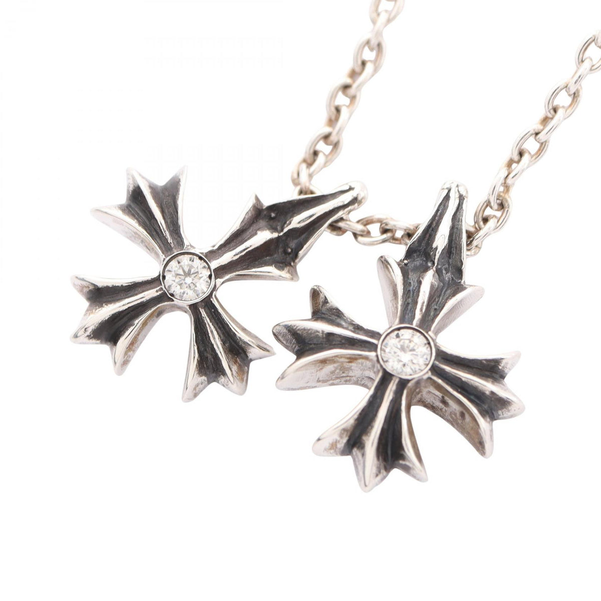 COMME des GARCONS CH PLUS 2P DMND Necklace Silver