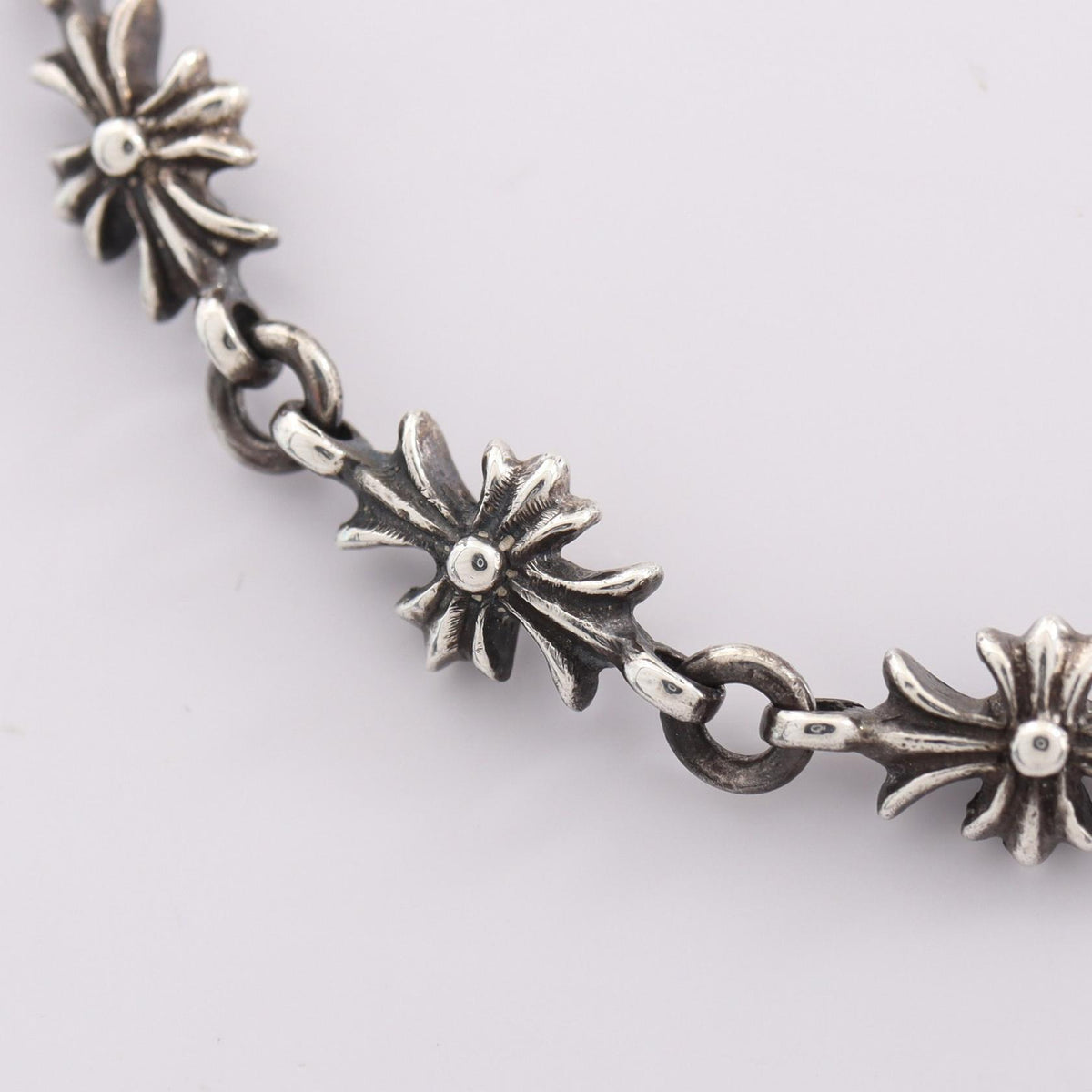 CHROME HEARTS Tiny E CH Plus Sterling Silver Bracelet